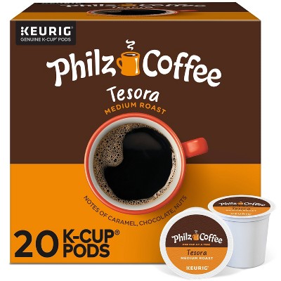 Philz Coffee Medium Roast Tesora Keurig K-Cup Pods - 20ct/8.1oz: Arabica Beans, Chocolate, Caramel