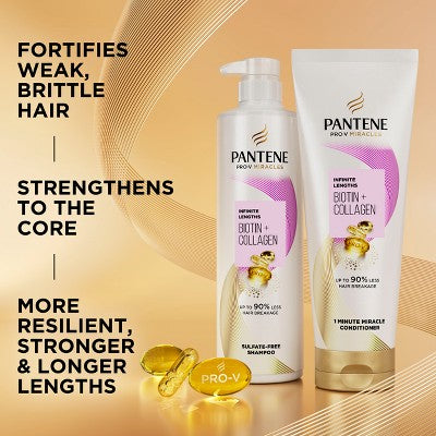 Pantene Pro-V Miracles Infinite Lengths Biotin + Collagen Conditioner - 10.9 fl oz