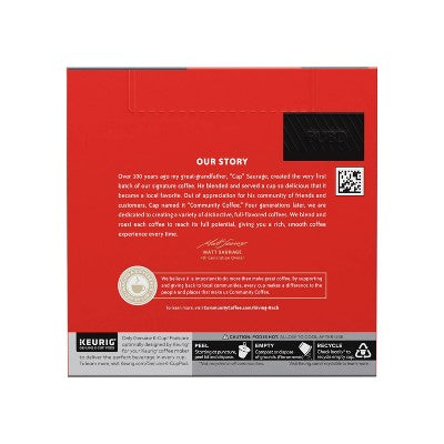 Community Dark Roast Coffee Pods - 48ct/18.6oz: Compatible With Keurig K-Cup, Made From Arabica Beans