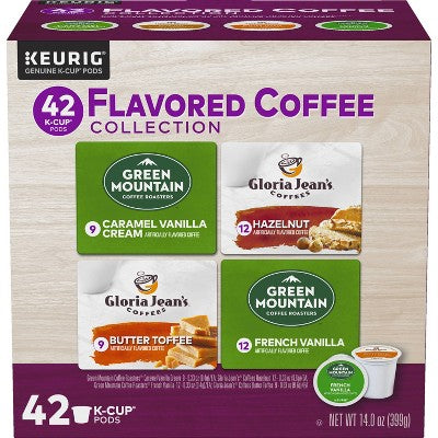 Keurig Flavored Coffee Collection Keurig K-Cup Coffee Pods Variety Pack Medium Roast - 42ct