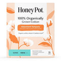 Honey Pot 100% Organically Grown Cotton Tampons - Super absorbency - 18 ct