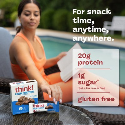 think! High Protein Brownie Crunch Bars