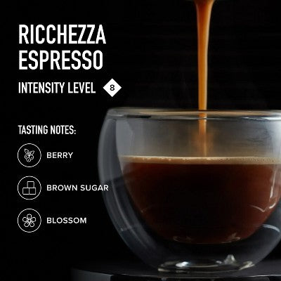 Peet's Espresso Ricchezza Medium Roast Aluminum Capsules - 10ct/1.87oz: Arabica Beans