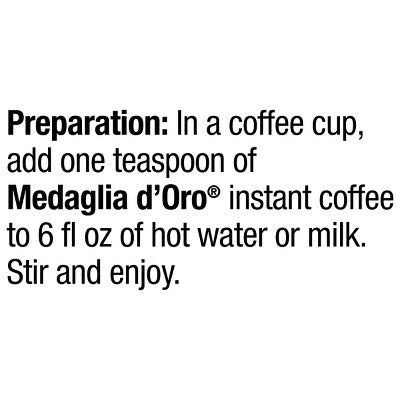 Medaglia D'Oro Espresso Instant Dark Roast Coffee - 2oz: Source Varies, Unflavored