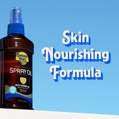 Banana Boat Deep Tanning Oil Sunscreen Pump Spray - SPF 4 - 8oz