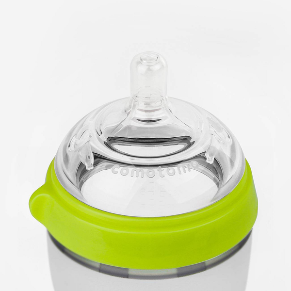 Comotomo Silikon Babyflasche 5oz (2er-Pack), Grün