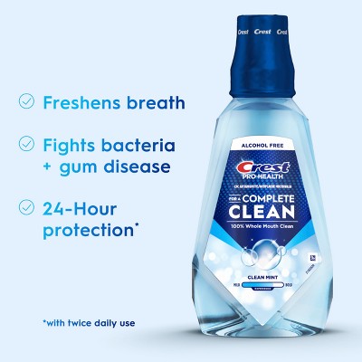Crest Pro Health Complete Clean Mouthwash - Clean Mint