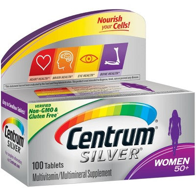 Centrum Silver Women 50+ Multivitamin / Multimineral Dietary Supplement Tablets