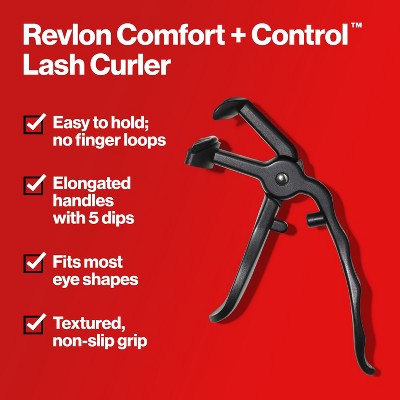 Revlon Comfort + Control Lash Curler - Black