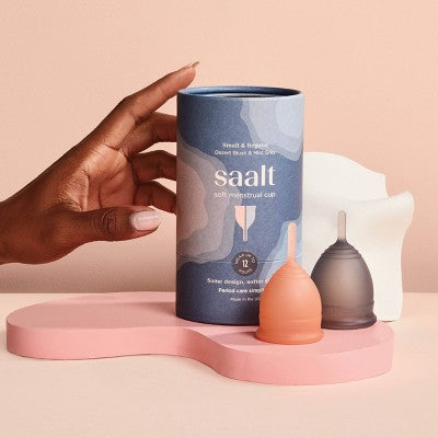 Saalt Soft Menstrual Cups - Small & Regular - 2pk