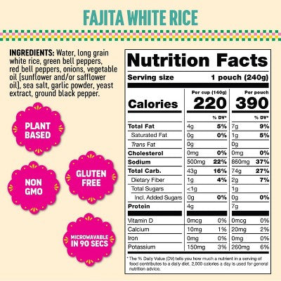 Somos Fajita White Rice - 8.5oz