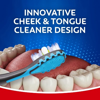 Colgate 360 Advanced Floss-Tip Manual Toothbrush - Medium