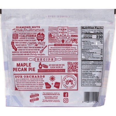 Diamond of California Pecan Halves - 16oz