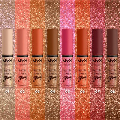 NYX Professional Makeup Butter Gloss Bling Non Sticky Lip Gloss - 0.27 fl oz