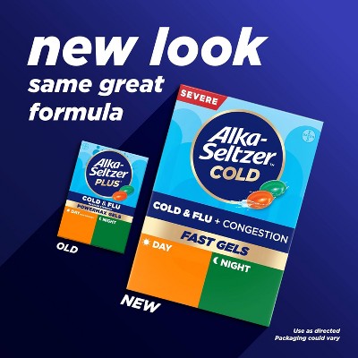 Alka-Seltzer Plus PowerMax Day/Night Cough, Cold & Flu Relief Liquid Gels - 24ct