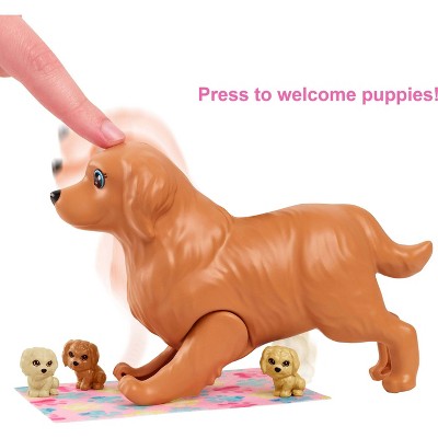 Barbie Doll Newborn Pups Playset