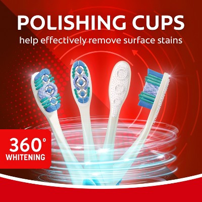 Colgate 360 Optic White Whitening Toothbrush - Soft - 4ct