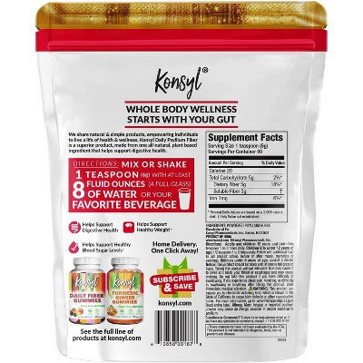 Konsyl Daily Psyllium Fiber Powder - 12.7oz