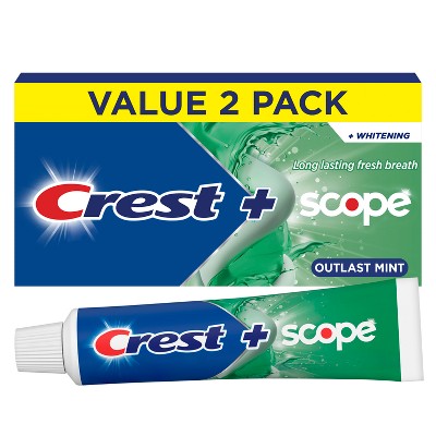 Crest + Scope Outlast Complete Whitening Toothpaste - 5.4oz