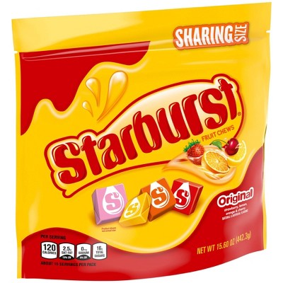Starburst Originals Chewy Candy, Individually Wrapped Fruit Chews Sharing Size - 15.6oz