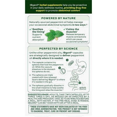 IBgard Daily Gut Health Support Dietary Supplement - 48ct