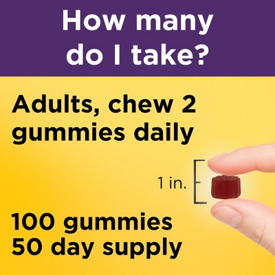 Nature Made Elderberry with Vitamin C and Zinc for Immune Support Gummies - Raspberry - 100ct