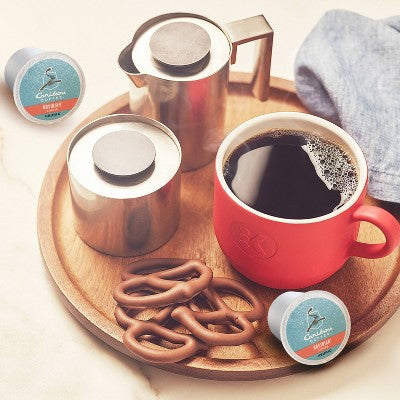 Caribou Coffee Obsidian Dark Keurig K-Cup Coffee Pods - Dark Roast - 24ct: Rainforest Alliance Certified, Arabica Beans