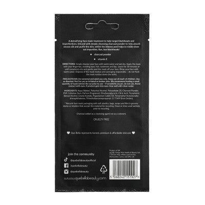 Que Bella Detoxifying Charcoal Peel off Mask - 0.5oz