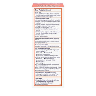 Motrin Children's - Kids Ibuprofen Medicine - Berry Flavored - 4 fl oz