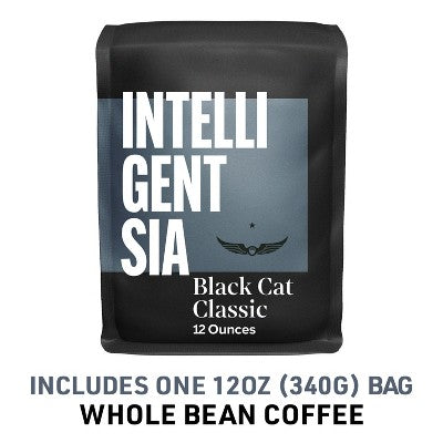 Intelligentsia Direct Trade Black Cat Classic Espresso Roast Light Roast Whole Bean Coffee -12oz