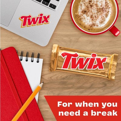 Twix Caramel Full Size Caramel Cookie Chocolate Candy Bar - 1.79oz