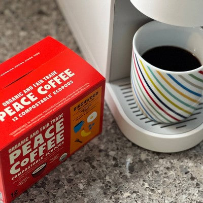 Peace Coffee Birchwood Medium Roast Coffee Pods - 12ct: Compatible With Keurig