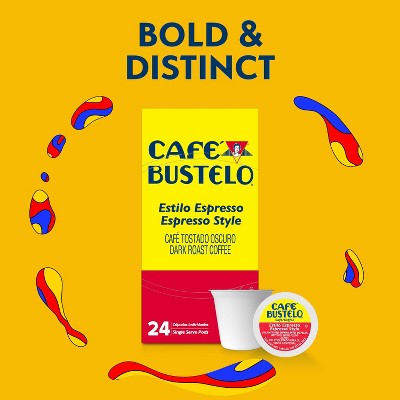 Cafe Bustelo Espresso Dark Roast Coffee Pods - Keurig K-Cup Pods