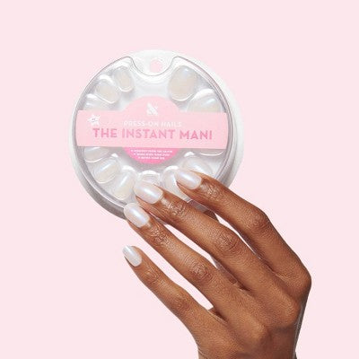 Olive & June Press On Nails - Oval Medium - Pink Goldfish - 42ct