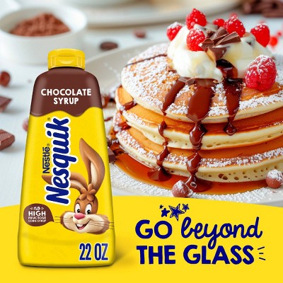 Nestle Nesquik Chocolate Syrup - 22oz: No Artificial Sweeteners, No High Fructose Corn Syrup
