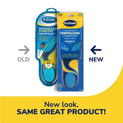 Dr. Scholl's Energizing Comfort with Massaging Gel Insert - Men's Shoe Size 8-14 - 1 Pair