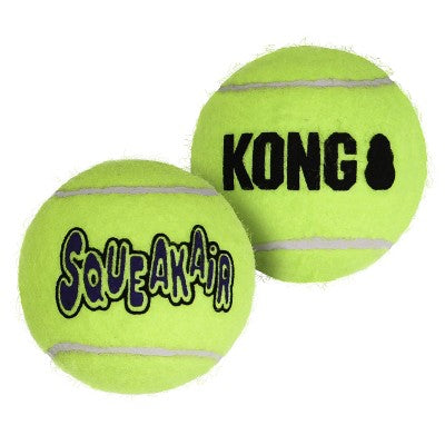 KONG SqueakAir Tennis Ball Dog Toy - Yellow