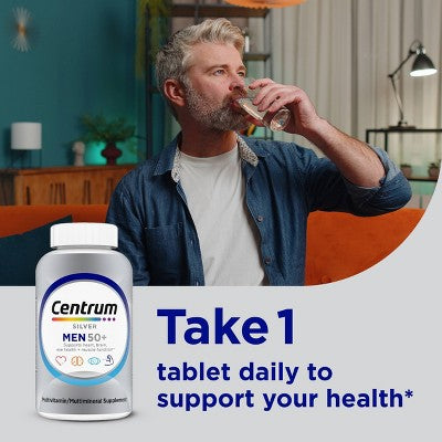 Centrum Silver Men 50+ Multivitamin Dietary Supplement Tablets
