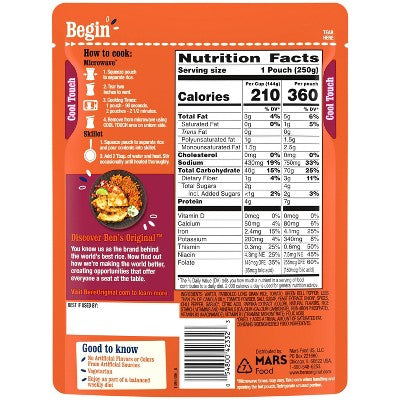 Ben's Original Ready Rice Spanish Style Rice Microwavable Pouch - 8.8oz: No Artificial Flavors, Colors or Preservatives