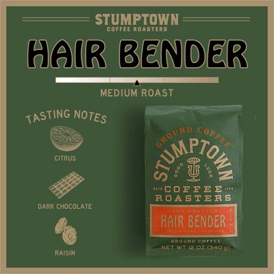 Stumptown Hair Bender Ground Medium Roast Coffee - 12oz: Arabica Beans, Citrus & Dark Chocolate