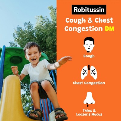 Children's Robitussin Cough & Chest Congestion DM Relief Liquid - Dextromethorphan - Honey - 4 fl oz
