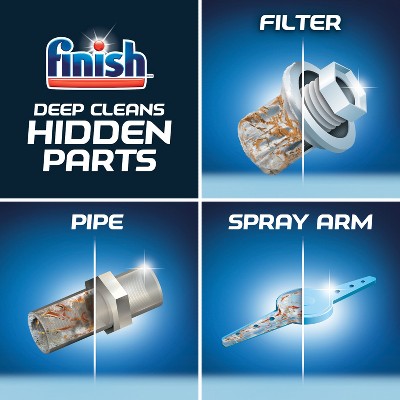 Finish Fight Grease and Limescale Liquid Dishwasher Hygienic Cleaner - 8.45 fl oz
