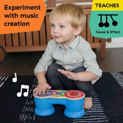 Baby Einstein Upbeat Tunes Magic Touch Wooden Drum Musical Toy