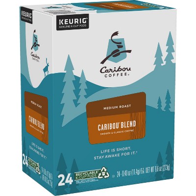 Caribou Coffee Caribou Blend Keurig K-Cup Coffee Pods - Medium Roast - 24ct