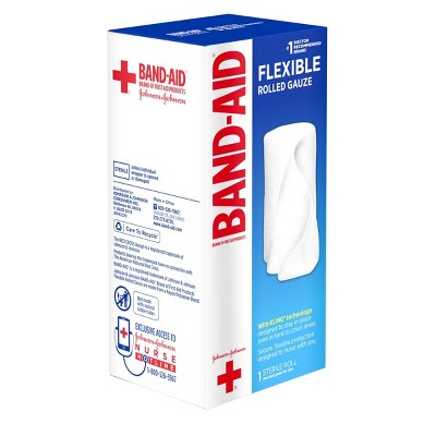 Band-Aid Rolled Gauze - 4 x 2.5 yds