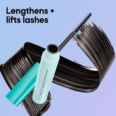 Almay Length & Lift Mascara - Blackest Black - 0.24 fl oz: Hypoallergenic, Fragrance-Free, Finish Including Applicator
