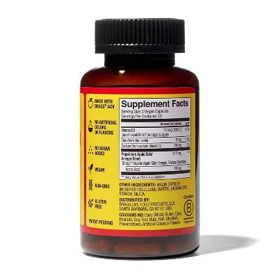 Bragg Apple Cider Vinegar Vegan Supplements - 90ct