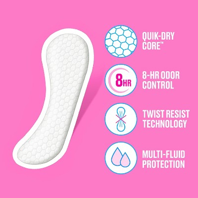 Carefree Regular Panty Liners Wrapped - Unscented - 148ct