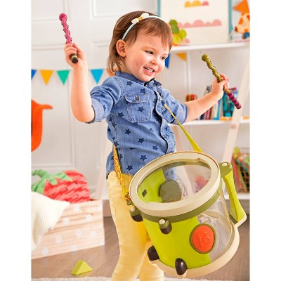 B. toys Toy Drum Set 7 Instruments - Parum Pum Pum: Music Percussion, Social Skills, Fine Motor Development