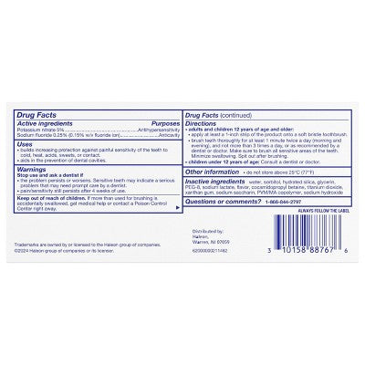 Sensodyne Pronamel Intensive Enamel Repair Fluoride Tarter Control Toothpaste for Sensitive Teeth & Cavity Protection - Extra Fresh - 3.4 oz/2pk